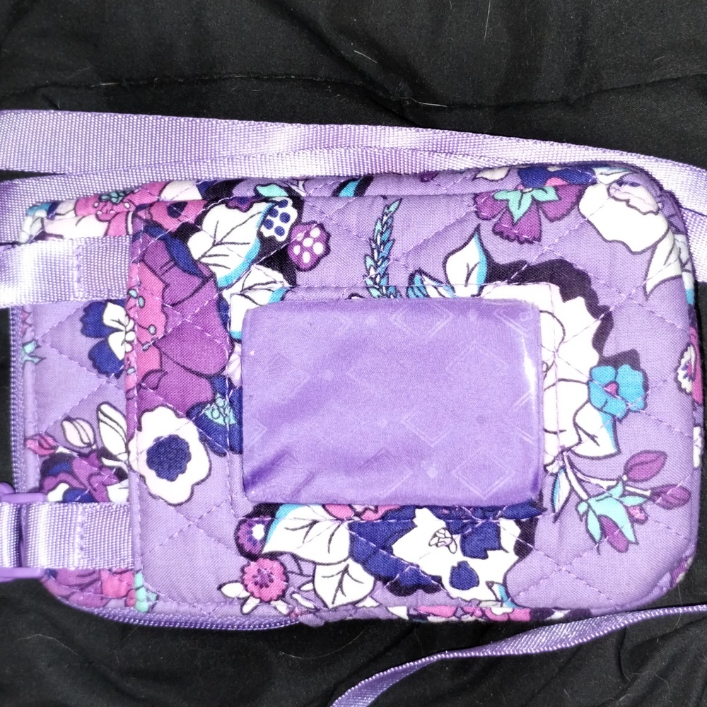Vera Bradley Enchanted Garden mini phone bag NWOT - Picture 3 of 6